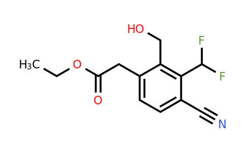 1805658-34-7 | Ethyl 4-cyano-3-difluoromethyl-2-(hydroxymethyl)phenylacetate
