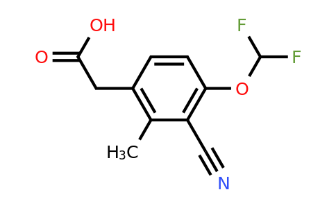 1805658-37-0 | 3-Cyano-4-difluoromethoxy-2-methylphenylacetic acid