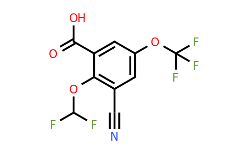 1805658-43-8 | 3-Cyano-2-difluoromethoxy-5-(trifluoromethoxy)benzoic acid