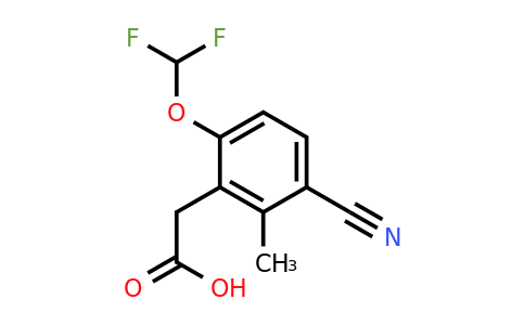 1805658-45-0 | 3-Cyano-6-difluoromethoxy-2-methylphenylacetic acid