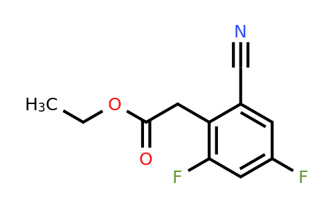 1805658-46-1 | Ethyl 2-cyano-4,6-difluorophenylacetate