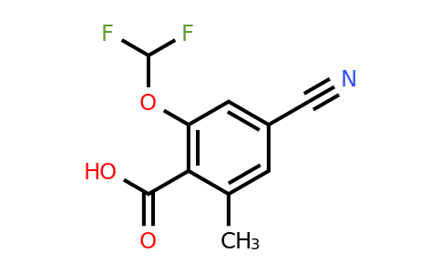 1805659-04-4 | 4-Cyano-2-difluoromethoxy-6-methylbenzoic acid
