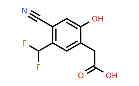 1805659-19-1 | 4-Cyano-5-difluoromethyl-2-hydroxyphenylacetic acid
