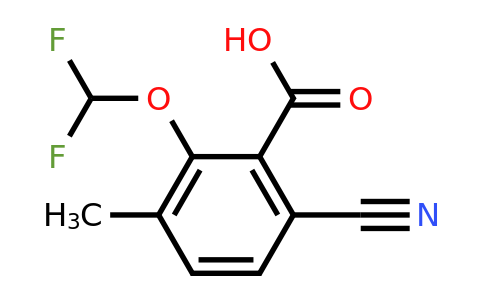 1805659-21-5 | 6-Cyano-2-difluoromethoxy-3-methylbenzoic acid