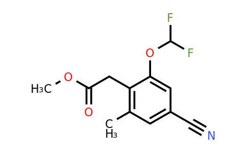 1805659-43-1 | Methyl 4-cyano-2-difluoromethoxy-6-methylphenylacetate