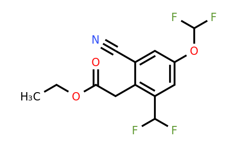 1805659-73-7 | Ethyl 2-cyano-4-difluoromethoxy-6-(difluoromethyl)phenylacetate