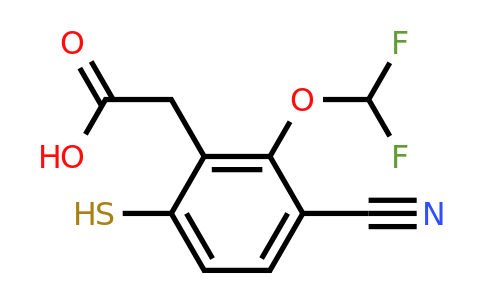 1805659-80-6 | 3-Cyano-2-difluoromethoxy-6-mercaptophenylacetic acid