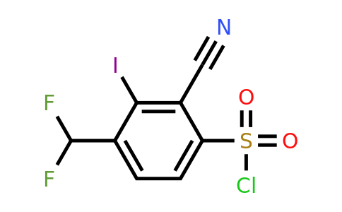1805660-17-6 | 2-Cyano-4-difluoromethyl-3-iodobenzenesulfonylchloride