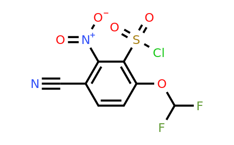 1805660-25-6 | 3-Cyano-6-difluoromethoxy-2-nitrobenzenesulfonylchloride