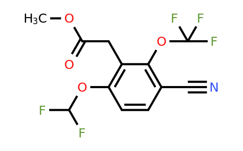 1805660-52-9 | Methyl 3-cyano-6-difluoromethoxy-2-(trifluoromethoxy)phenylacetate