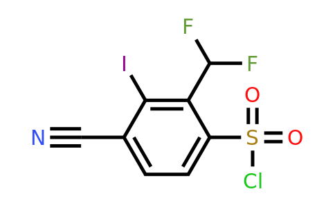 1805660-57-4 | 4-Cyano-2-difluoromethyl-3-iodobenzenesulfonylchloride