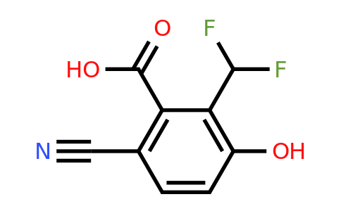 1805660-60-9 | 6-Cyano-2-difluoromethyl-3-hydroxybenzoic acid