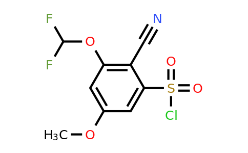 1805660-67-6 | 2-Cyano-3-difluoromethoxy-5-methoxybenzenesulfonylchloride