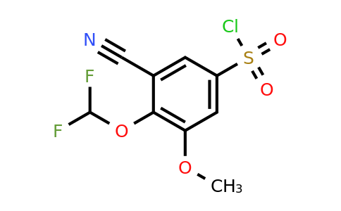 1805660-82-5 | 3-Cyano-4-difluoromethoxy-5-methoxybenzenesulfonylchloride