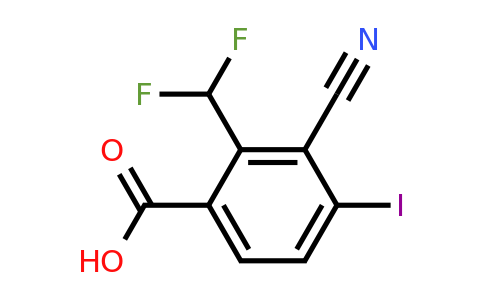 1805660-86-9 | 3-Cyano-2-difluoromethyl-4-iodobenzoic acid
