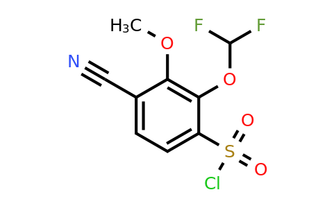 1805660-91-6 | 4-Cyano-2-difluoromethoxy-3-methoxybenzenesulfonylchloride