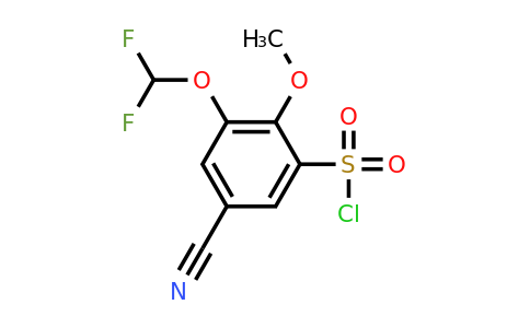 1805661-11-3 | 5-Cyano-3-difluoromethoxy-2-methoxybenzenesulfonylchloride