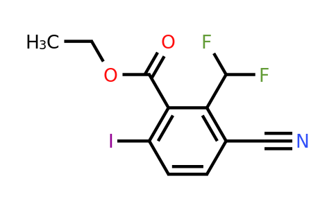 1805661-35-1 | Ethyl 3-cyano-2-difluoromethyl-6-iodobenzoate