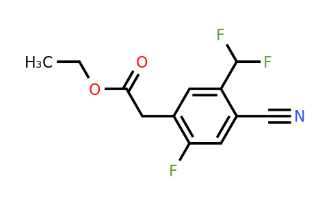 1805661-67-9 | Ethyl 4-cyano-5-difluoromethyl-2-fluorophenylacetate