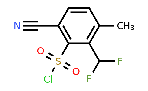 1805662-44-5 | 6-Cyano-2-difluoromethyl-3-methylbenzenesulfonyl chloride