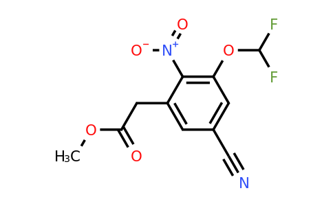 1805662-78-5 | Methyl 5-cyano-3-difluoromethoxy-2-nitrophenylacetate