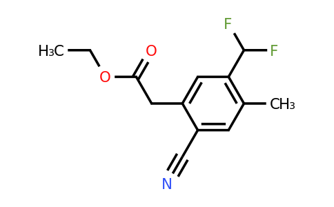 1805662-94-5 | Ethyl 2-cyano-5-difluoromethyl-4-methylphenylacetate