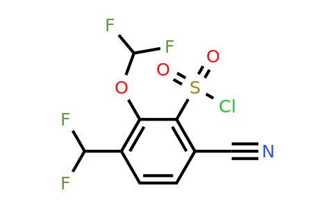 1805662-98-9 | 6-Cyano-2-difluoromethoxy-3-(difluoromethyl)benzenesulfonylchloride