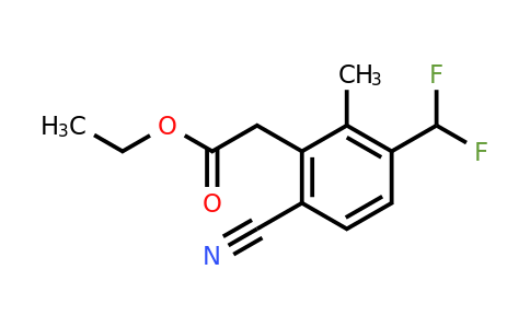 1805663-01-7 | Ethyl 6-cyano-3-difluoromethyl-2-methylphenylacetate