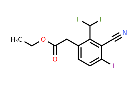 1805663-26-6 | Ethyl 3-cyano-2-difluoromethyl-4-iodophenylacetate