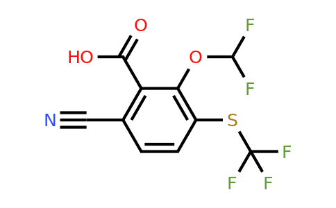 1805663-69-7 | 6-Cyano-2-difluoromethoxy-3-(trifluoromethylthio)benzoic acid