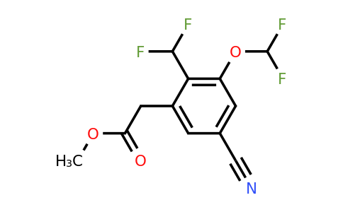 1805663-73-3 | Methyl 5-cyano-3-difluoromethoxy-2-(difluoromethyl)phenylacetate