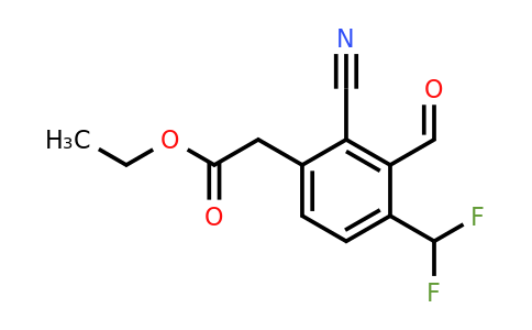 1805663-74-4 | Ethyl 2-cyano-4-difluoromethyl-3-formylphenylacetate