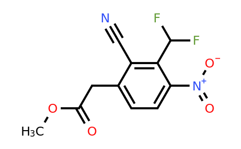 1805663-81-3 | Methyl 2-cyano-3-difluoromethyl-4-nitrophenylacetate