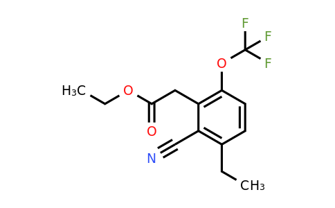 1805663-85-7 | Ethyl 2-cyano-3-ethyl-6-(trifluoromethoxy)phenylacetate