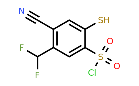 1805663-95-9 | 4-Cyano-5-difluoromethyl-2-mercaptobenzenesulfonylchloride