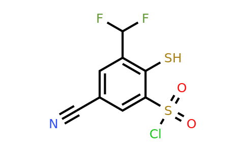 1805664-02-1 | 5-Cyano-3-difluoromethyl-2-mercaptobenzenesulfonylchloride