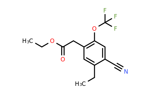1805664-39-4 | Ethyl 4-cyano-5-ethyl-2-(trifluoromethoxy)phenylacetate