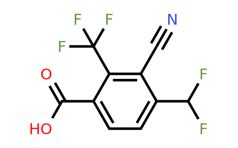 1805664-88-3 | 3-Cyano-4-difluoromethyl-2-(trifluoromethyl)benzoic acid