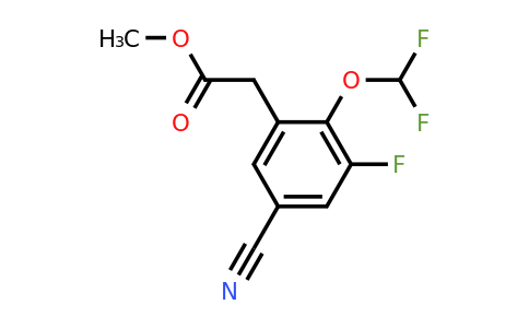 1805664-90-7 | Methyl 5-cyano-2-difluoromethoxy-3-fluorophenylacetate