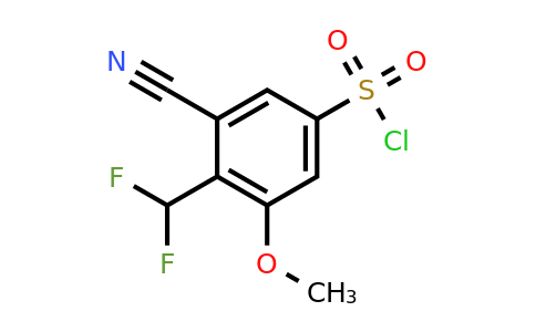 1805665-08-0 | 3-Cyano-4-difluoromethyl-5-methoxybenzenesulfonylchloride