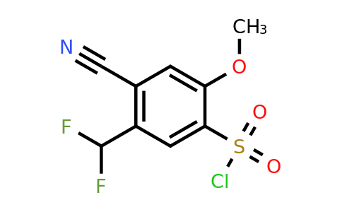 1805665-11-5 | 4-Cyano-5-difluoromethyl-2-methoxybenzenesulfonylchloride