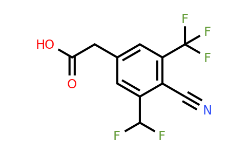 1805665-20-6 | 4-Cyano-3-difluoromethyl-5-(trifluoromethyl)phenylacetic acid