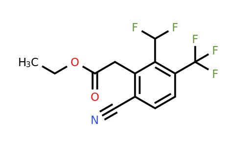 1805665-34-2 | Ethyl 6-cyano-2-difluoromethyl-3-(trifluoromethyl)phenylacetate