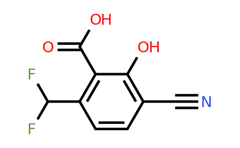1805665-47-7 | 3-Cyano-6-difluoromethyl-2-hydroxybenzoic acid