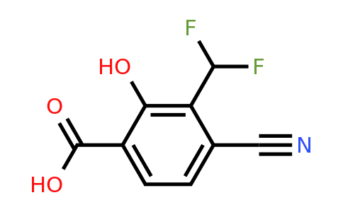 1805665-54-6 | 4-Cyano-3-difluoromethyl-2-hydroxybenzoic acid