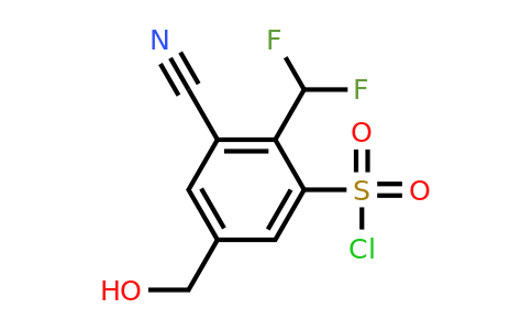 1805665-69-3 | 3-Cyano-2-difluoromethyl-5-(hydroxymethyl)benzenesulfonylchloride