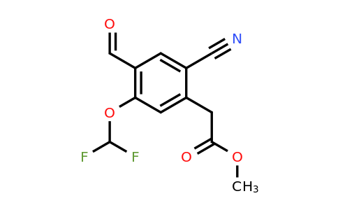 1805665-82-0 | Methyl 2-cyano-5-difluoromethoxy-4-formylphenylacetate