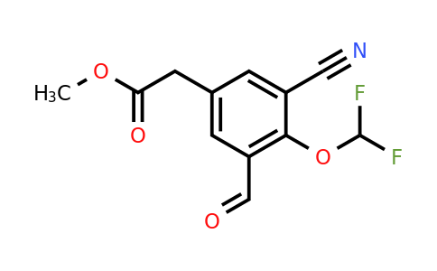 1805665-86-4 | Methyl 3-cyano-4-difluoromethoxy-5-formylphenylacetate