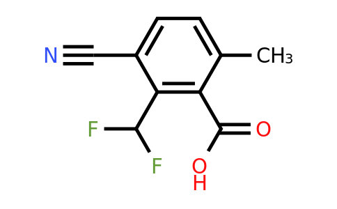 1805665-90-0 | 3-Cyano-2-difluoromethyl-6-methylbenzoic acid