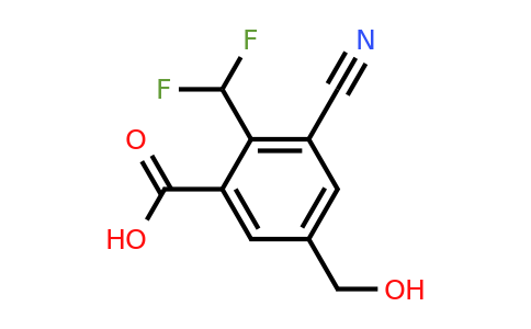 1805665-91-1 | 3-Cyano-2-difluoromethyl-5-(hydroxymethyl)benzoic acid